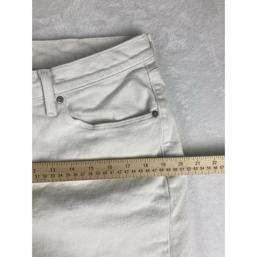 Levi's Cutoff Jean Shorts Womens Classic Straight‎ White Size 33